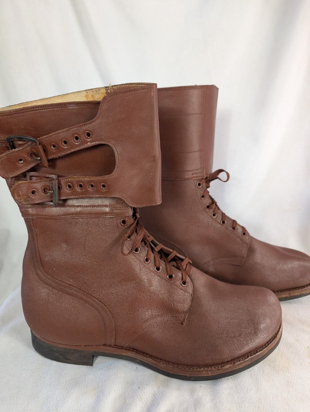 Deadstock WWII US ARMY INFANTRY M1943 M43 COMBAT FIELD BOOTS-SIZE 14 EEEE Tuftex